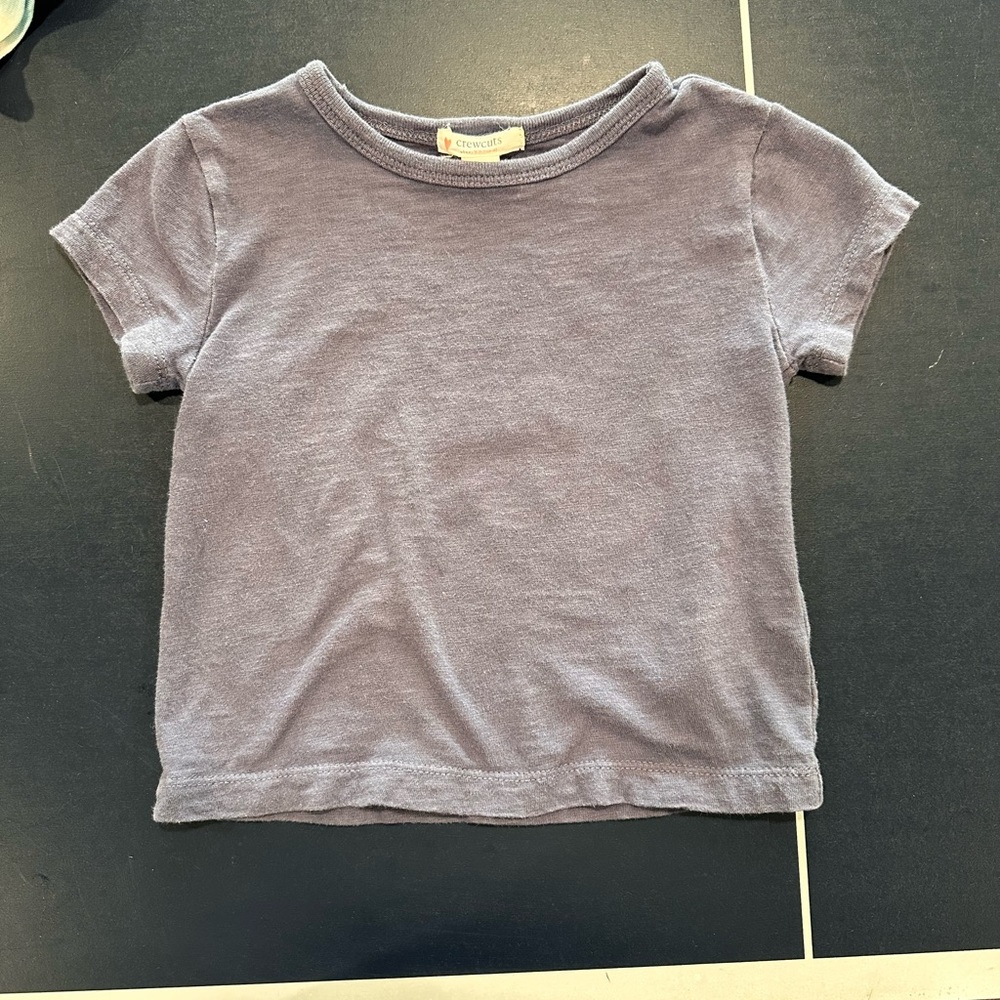 XXS Blue Crewcuts Cropped T-shirt